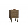 Liberty Mid Century - Modern Nightstand 2.0 - Rustic Brown 