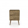 Liberty Mid Century - Modern Nightstand 2.0 - Rustic Brown 