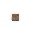 Liberty Mid Century - Modern Nightstand 2.0 - Rustic Brown and Aqua Blue - Top View
