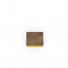 Liberty Mid Century - Modern Nightstand 2.0 - Rustic Brown and Yellow - Top View