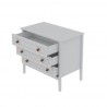 Manhattan Comfort Crown 31.29" Dresser in White Open