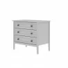 Manhattan Comfort Crown 31.29" Dresser in White Side - Manhattan Comfort Crown 31.29" Dresser in White Side