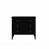 Manhattan Comfort Crown 31.29" Dresser in Black Front - Manhattan Comfort Crown 31.29" Dresser in Black Front
