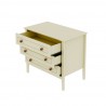 Manhattan Comfort Crown 31.29" Dresser in Off White Open