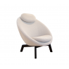Cane-Line Pace Lounge Chair Frame incl. neck cushion Dark brown, Mahogany White, Cane-line Scent