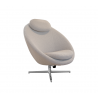 Cane-Line Pace Lounge Chair Frame incl. neck cushion Polished, aluminium Light grey, Cane-line Zen