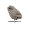 Cane-Line Pace Lounge Chair Frame incl. neck cushion Polished, aluminium Light brown, Cane-line Zen
