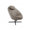 Cane-Line Pace Lounge Chair Frame incl. neck cushion Black, aluminium Light brown, Cane-line Zen