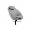 Cane-Line Pace Lounge Chair Frame incl. neck cushion Black, aluminium Light grey, Cane-line Zen