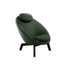 Cane-Line Pace Lounge Chair Frame incl. neck cushion Dark brown, Mahogany Dark green, Cane-line Zen