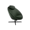Cane-Line Pace Lounge Chair Frame incl. neck cushion Black, aluminium Dark green, Cane-line Zen - Cane-Line Pace Lounge Chair Frame incl. neck cushion Black, aluminium Dark green, Cane-line Zen