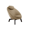 Cane-Line Pace Lounge Chair Frame incl. neck cushion Dark brown, Mahogany Turmeric Yellow