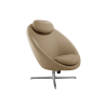 Cane-Line Pace Lounge Chair Frame incl. neck cushion Polished, aluminium Turmeric Yellow