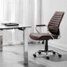 Zuo Modern Enterprise Low Back Office Chair in Espresso - Lifestyle