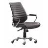 Zuo Modern Enterprise Low Back Office Chair in Espresso - Angled - Zuo Modern Enterprise Low Back Office Chair in Espresso - Angled