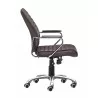 Zuo Modern Enterprise Low Back Office Chair in Espresso - Side - Zuo Modern Enterprise Low Back Office Chair in Espresso - Side