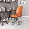 Zuo Modern Enterprise Low Back Office Chair in Orange - Lifestyle
