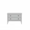 Manhattan Comfort Crown Bachelor Dresser in White Front - Manhattan Comfort Crown Bachelor Dresser in White Front