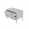 Manhattan Comfort Crown Bachelor Dresser in White Open