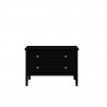 Manhattan Comfort Crown Bachelor Dresser in Black Front