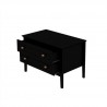 Manhattan Comfort Crown Bachelor Dresser in Black Open