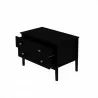 Manhattan Comfort Crown Bachelor Dresser in Black Open - Manhattan Comfort Crown Bachelor Dresser in Black Open
