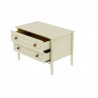 Manhattan Comfort Crown Bachelor Dresser in Off White Open