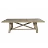 Alpine Furniture Newberry Extension Dining Table, Salvaged Grey - Front View - Alpine Furniture Newberry Extension Dining Table, Salvaged Grey - Front View