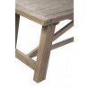 Alpine Furniture Newberry Extension Dining Table, Salvaged Grey - Leg Close-up