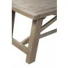 Alpine Furniture Newberry Extension Dining Table, Salvaged Grey - Leg Close-up - Alpine Furniture Newberry Extension Dining Table, Salvaged Grey - Leg Close-up
