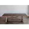 Alpine Furniture Newberry Extension Dining Table, Salvaged Grey - Front Angle