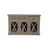 Alpine Furniture Newberry Sideboard in Weathered Natura - Front
