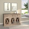 Alpine Furniture Newberry Sideboard in Weathered Natural - Lifestyle
