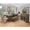 Alpine Furniture Newberry Extension Dining Table, Salvaged Grey - Lifestyle