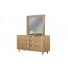 Alpine Furniture Easton Dresser - Angled with Mirror