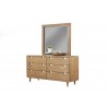 Alpine Furniture Easton Mirror - Front with Nightsand Angled View