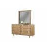 Alpine Furniture Easton Mirror - Front with Nightsand Angled View - Alpine Furniture Easton Mirror - Front with Nightsand Angled View