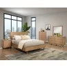 Alpine Furniture Easton Queen Platform Bed - Angled - Alpine Furniture Easton Queen Platform Bed - Angled