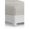 Alpine Furniture Stapleton Queen Panel Bed in White - Headbaord Detail