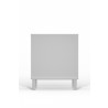 Alpine Furniture Stapleton 1 Drawer Nightstand in White - Back