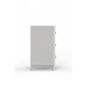 Alpine Furniture Stapleton 3 Drawer Small Chest in White - Side