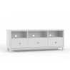 Alpine Furniture Stapleton TV Console in White - Angled