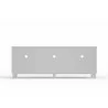 Alpine Furniture Stapleton TV Console in White - Back - Alpine Furniture Stapleton TV Console in White - Back