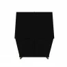 Manhattan Comfort Hampton Shoe Closet with 4 Shelves Solid Wood Legs in Black TOp - Manhattan Comfort Hampton Shoe Closet with 4 Shelves Solid Wood Legs in Black TOp