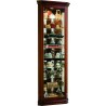 Pulaski Furniture Lighted 8 Shelf Corner Curio Cabinet in Victorian Brown