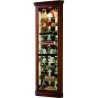 Pulaski Furniture Lighted 8 Shelf Corner Curio Cabinet in Victorian Brown
