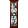 Pulaski Furniture Lighted 8 Shelf Corner Curio Cabinet in Victorian Brown Front