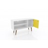 Liberty 42. - White and Yellow - Drawer Opened