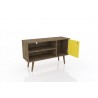 Liberty 42. - Rustic Brown and Yellow - Drawer Opened