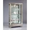 Pulaski Furniture Antique Style 5 Shelf Mirrored Curio Cabinet in Aged Silver - Lifestyle - Pulaski Furniture Antique Style 5 Shelf Mirrored Curio Cabinet in Aged Silver - Lifestyle